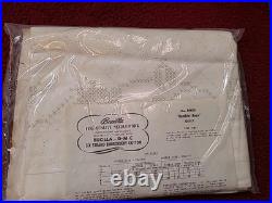 VTG NIP Bucilla Jiffy RAMBLER ROSE Cross-Stitch Embroidery Quilt Top Kit 8025