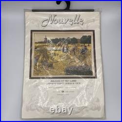 VTG Nouvelle Cross stich Kit #12105 July Day In The Countryside Complete NEW