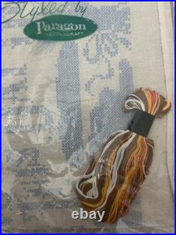 VTG Paragon CrossStitch Kit 0555 GIVE US THIS DAY OUR DAILY BREAD USA NEW NOS