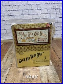 VTG Paragon Needlecraft Cross Stitch Kit 0555 GIVE US THIS DAY OUR DAILY BREAD