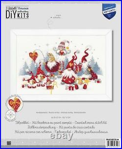 Vervaco Counted Cross Stitch Kit 15.2X10.8-Christmas Meeting (27 Count)