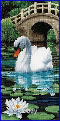 Vervaco Counted Cross Stitch Kit 8X16-Swan (14 Count)