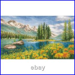 Vervaco Counted Cross Stitch Kit Mountain Landscape, 17.6X10 (27 Count)