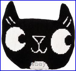Vervaco Counted Cross Stitch Shaped Cushion Kit With Back. Black Cat