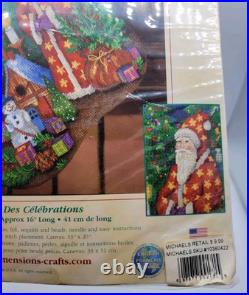 Vgt Dimensions Merry Moment Santa Needlepoint Stocking Kit 9126 Christmas