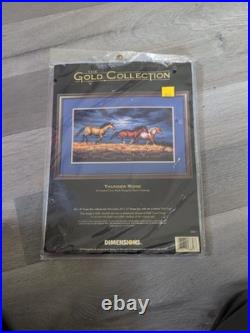 Vintage 1997 Dimensions Gold Collection Thunder Ridge Cross Stitch KitNEW Q8