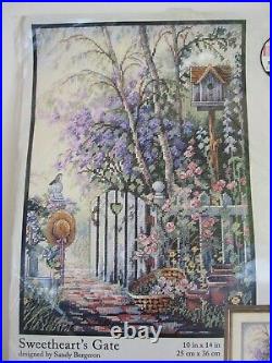 Vintage 2004 Dimensions Sweethearts Gate Counted Cross Stitch Kit 35144 Bergeron