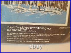 Vintage Bucilla Needlepoint Kit Wall Hanging'ASPEN Sealed 48559