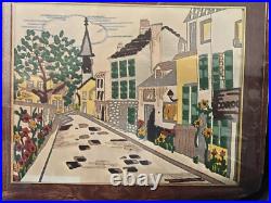 Vintage Creative Stitchery Crewel Kit 339C Parisian Street USA Needle Painting