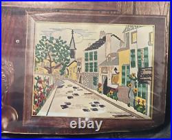 Vintage Creative Stitchery Crewel Kit 339C Parisian Street USA Needle Painting