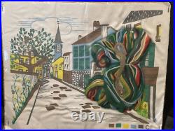 Vintage Creative Stitchery Crewel Kit 339C Parisian Street USA Needle Painting