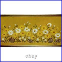 Vintage Crewel Embroidery Kit Daisy Daisies Flowers Floral MCM Mid Century Boho Vintage Crewel Embroidery Kit Daisy Daisies Flowers Floral MCM Mid Century Boho