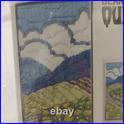 Vintage Crewel Kits 4 Seasons Bernat Quick Stitch Spring Summer Fall Winter