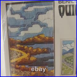 Vintage Crewel Kits 4 Seasons Bernat Quick Stitch Spring Summer Fall Winter