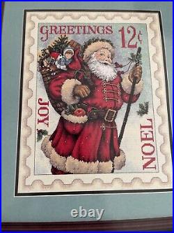 Vintage Dimensions Gold Collection Santa Stamp Cross Stitch 8688 Brand new