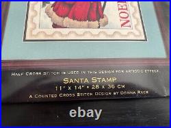 Vintage Dimensions Gold Collection Santa Stamp Cross Stitch 8688 Brand new