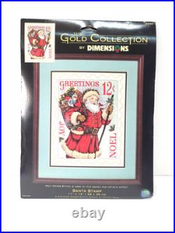 Vintage Dimensions Gold Collection Santa Stamp Cross Stitch Kit 8688 Donna Race