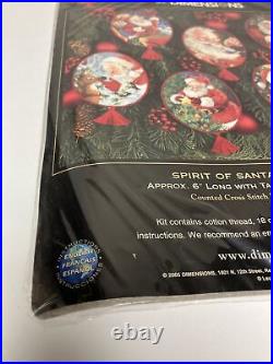 Vintage Dimensions Spirit Of Santa Ornaments The Gold Collection 8755