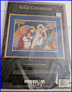 Vintage Dimensions The Gold Collection THE BIRTH OF CHRIST 8563 Cross Stitch Kit