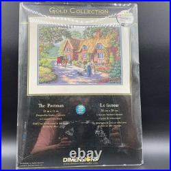 Vintage Dimensions The Postman 15? ×11? Gold Collection Cross-Stitch Kit Sealed