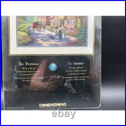 Vintage Dimensions The Postman 15? ×11? Gold Collection Cross-Stitch Kit Sealed