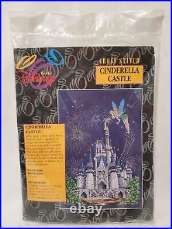 Vintage Disney Cinderella Castle Cross Stitch Kit 16 X 20 New Open Package