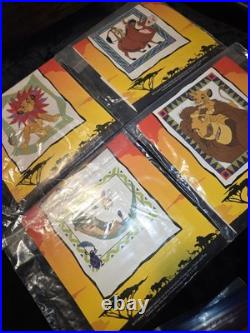 Vintage Disney Lion King Counted Cross Stitch Kits Lot Of 4 Timone Pumbaa