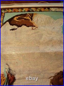 Vintage Ehrman Kaffe Fassett'Carpet Cat' Tapestry Kit