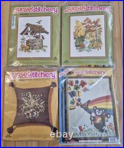 Vintage Lot of 13 Sunset Stitchery McNeil CE Needle Treasures Bernat Kits READ Vintage Lot of 13 Sunset Stitchery McNeil CE Needle Treasures Bernat Kits READ