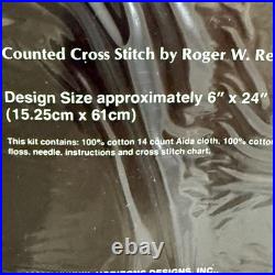 Vintage Monarch Horizons Cross Stitch Kit Flowers of Winter Spring Summer Autumn