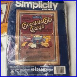 Vintage Needlework Kit Lot 6 Simplicity Creative Circle Crewel Cross Stitch 80s