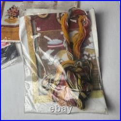 Vintage Needlework Kit Lot 6 Simplicity Creative Circle Crewel Cross Stitch 80s