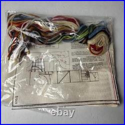 Vintage Needlework Kit Lot 6 Simplicity Creative Circle Crewel Cross Stitch 80s