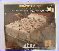 Vintage Paragon Country Basket King Quilt Kit Cross Stitch and Quilt NOS #01190