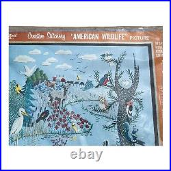 Vintage Paragon Needlecraft American Wildlife 0418 Sealed RARE HTF NOS