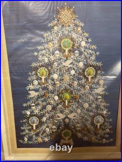 Vintage Paragon Tree Of Peace Vintage Needlepoint Kit Christmas Tree