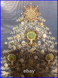 Vintage Paragon Tree Of Peace Vintage Needlepoint Kit Christmas Tree