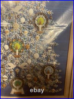 Vintage Paragon Tree Of Peace Vintage Needlepoint Kit Christmas Tree
