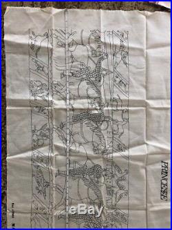 Vintage Princesse Bayeux Needlepoint Tapestry Kit Duke William speaks to knights
