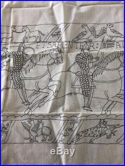 Vintage Princesse Bayeux Needlepoint Tapestry Kit Duke William speaks to knights
