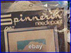Vintage Spinnerin needlepoint Cross Stitch Billowing Clouds 9x12