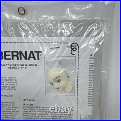 Vntge Bernat Angel Face Craft Kits Christmas Tree Topper Stockings Tissue Card