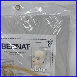 Vntge Bernat Angel Face Craft Kits Christmas Tree Topper Stockings Tissue Card