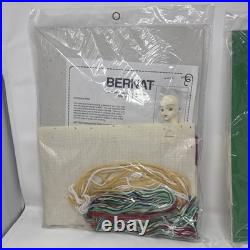 Vntge Bernat Angel Face Craft Kits Christmas Tree Topper Stockings Tissue Card