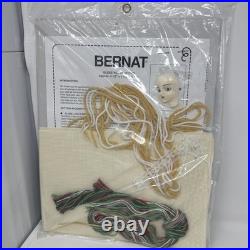Vntge Bernat Angel Face Craft Kits Christmas Tree Topper Stockings Tissue Card