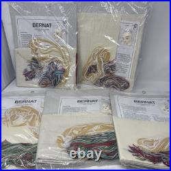 Vntge Bernat Angel Face Craft Kits Christmas Tree Topper Stockings Tissue Card