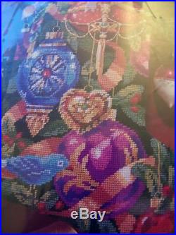Vtg 1996 Bucilla Ornaments Of Christmas Needlepoint Stocking Kit 60742