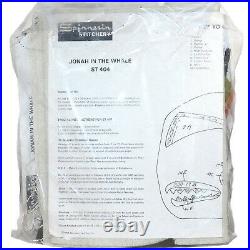 Vtg 60's Spinnerin Stitchery Jonah in the Whale Crewel Embroidery Kit 18 x 30 in