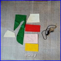 Vtg Bucilla Christmas Jeweled Stocking Wall Hanging Kit 8479 Rare 1960 Plz Read
