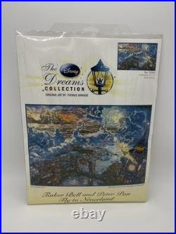 Vtg Disney Dreams Thomas Kinkade Tinker Bell Peter Pan Cross Stitch Kit 52502